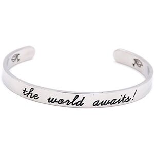LParkin Graduation Gift for Him Her The World Awaits Bracelet New in Box
